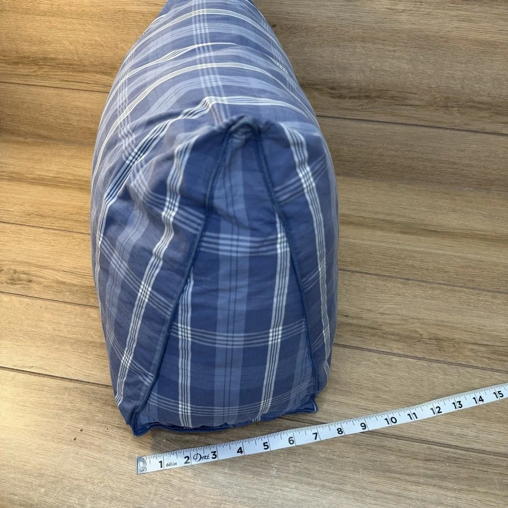 Ralph Lauren Polo PRL Tartan Plaid Pillow Wedge Bolster 20